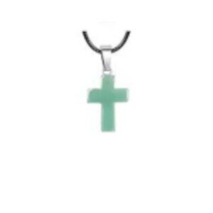 Cross Gemstone Pendant Charms Cross Quartz Crystal Charms for Necklace Earring